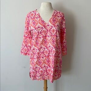 Vibrant Pink Patterned Tunic